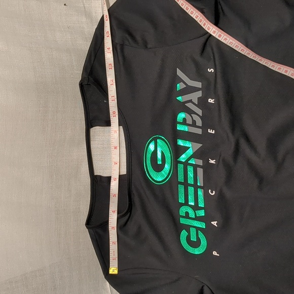 Women's TOUCH by Alyssa Milano ACTIVE Green Bay Packers Sz M Blk top longsleeve - Picture 6 of 12
